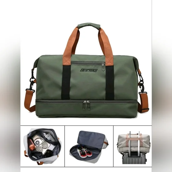 NEW Green Duffle Bag - Picture 13 of 13